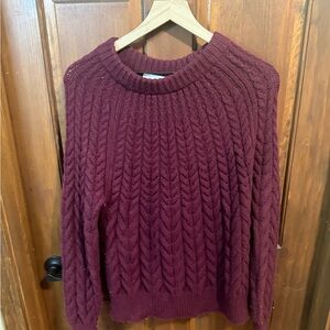 Ann Taylor Weekend Chunky Cable Knit Sweater size M